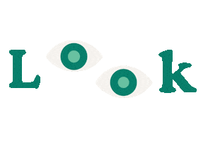 Look Glance Sticker by Friend Jen & Co