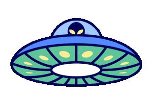 Space Go Sticker by The Raccoon Club