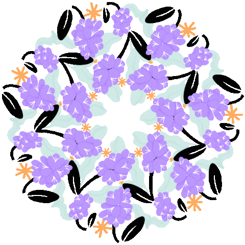 Loop Flower Sticker by Poupoutte