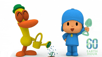 Earth Hour Flores GIF by Pocoyo