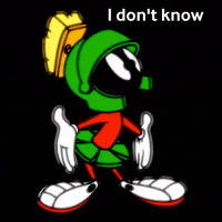 Marvin The Martian Dont Know GIF