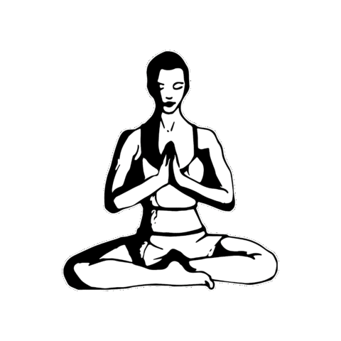 Meditate Sticker by Anjali Yoga Hamburg