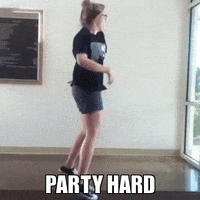 face party hard GIF