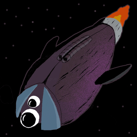 Space Rocket GIF by kuhnel