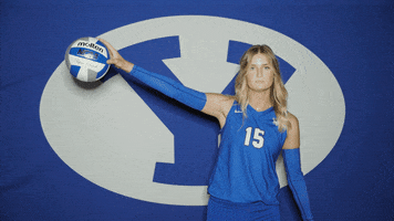 Ball Drop Volleyball GIF by BYU Cougars