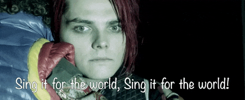 Sing Gerard Way GIF by My Chemical Romance