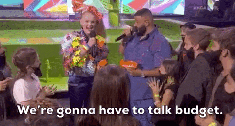 We'Re Gonna Have To Talk Budget GIF by Kids' Choice Awards 2019 - Find & Share on GIPHY