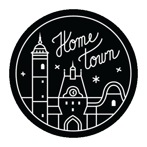 Hometown Sticker by Tůto támto