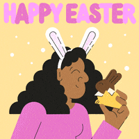 Easter Bunny Holiday GIF by Hello All