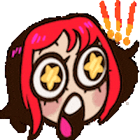 Gasp Wow Sticker by Erika Rivera