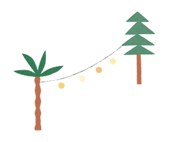 Camping Palm Tree Sticker by Sunbridge