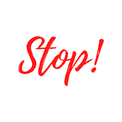 Stop Sticker by Heartlines Copywriting Studio