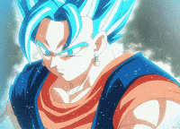 Pixilart - Super Saiyan Goku Blue Gif uploaded by Spiffy-Dude-101