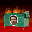 Ron Desantis dumpster fire