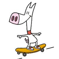 Dog Skate Sticker by LSBNRW