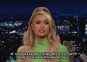 Be Nice Paris Hilton GIF by The Tonight Show Starring Jimmy Fallon
