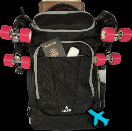 apexcityarmbands travel backpack luggage roller derby GIF