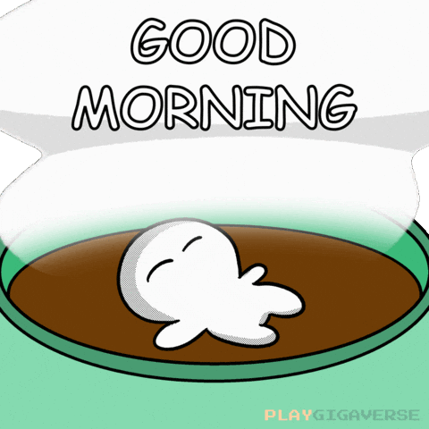 Good Morning Coffee GIF by Playgigaverse