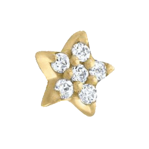 Star Piercing Sticker by Kelly Bello Design