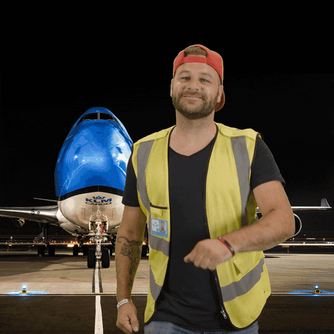 Happy Royal Dutch Airlines GIF by KLM