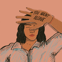 Reach Out Mental Health GIF by BrittDoesDesign