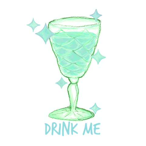 Drink Me Magic Sticker by Dope Lemon