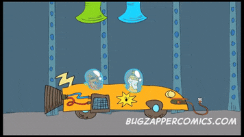 Driving Electric Car GIF by Tom Eaton