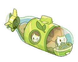 Green Tea Cat Sticker by yudoart