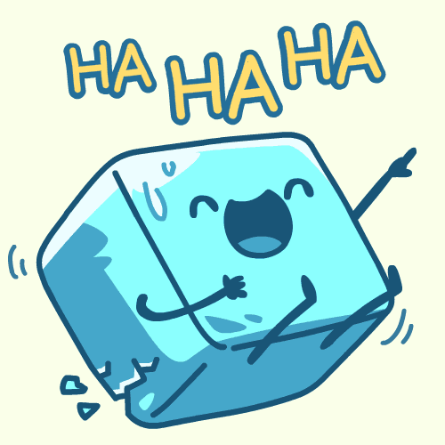 Cubemelt laugh hahaha icecube cubemelt GIF