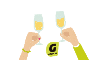 Celebrar Rent A Car Sticker by Goldcar