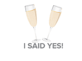 I Said Yes Wedding Sticker by Love Inc.