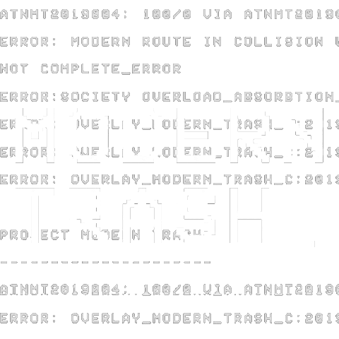 Modern Trash Sticker by Abhi The Nomad