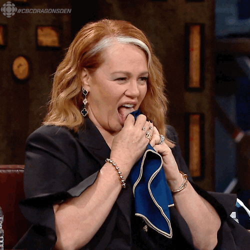 Dragons' Den Tongue GIF by CBC - Find & Share on GIPHY