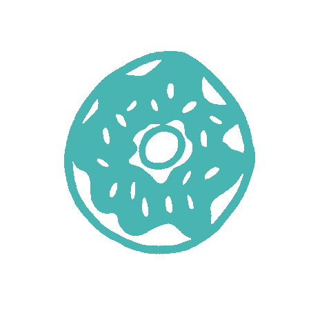 Breakfast Doughnut Sticker by CreativeMornings/DC