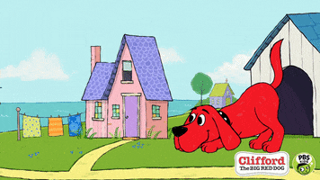 Excited Clifford The Big Red Dog GIF by PBS KIDS