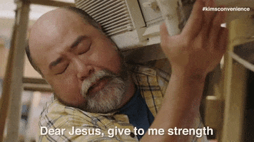 give me strength jesus GIF by Kim's Convenience