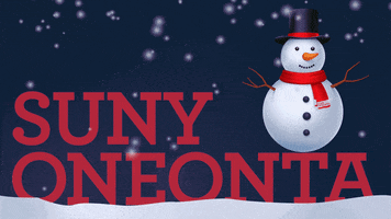 Winter Happy Holidays GIF by SUNY Oneonta