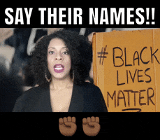 ComedianHollyLogan blm justice black lives matter fist GIF