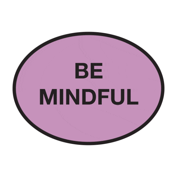 Meditation Mindfulness Sticker by Beci Orpin