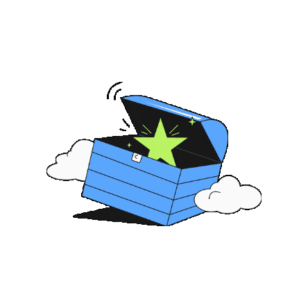 Star Treasure Sticker by Skyro