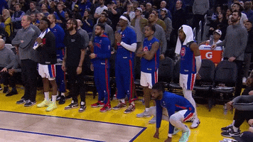 Happy Buzzer Beater GIF by Detroit Pistons