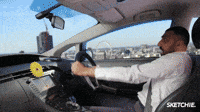 wearesketchie comedy glitch car scared GIF