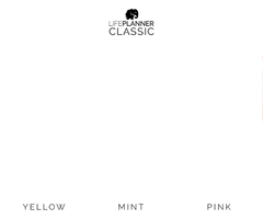 Lifeplannermx pink brand yellow color GIF