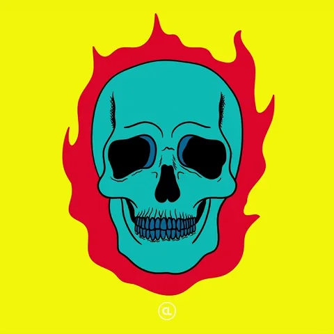 On Fire Spinning GIF by Caleb Linden Design