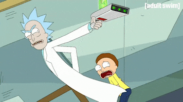 Season 1 Running GIF by Rick and Morty