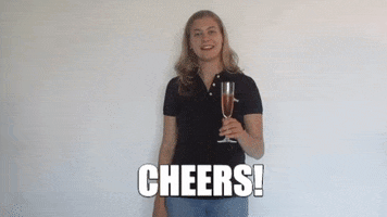 ZorgOber party cheers wine drinks GIF