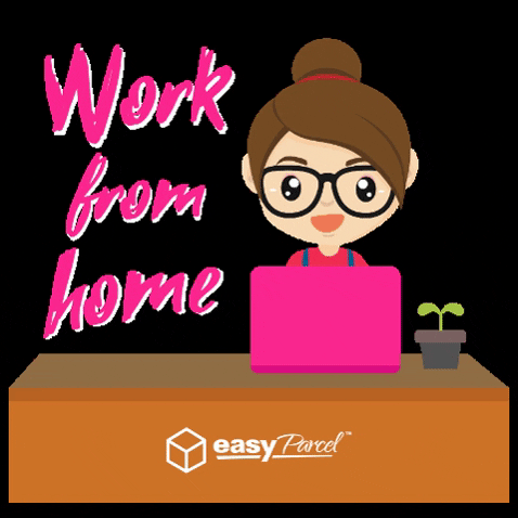 Work From Home GIF by EasyParcel