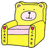 Take Care Chill Sticker by pey chi