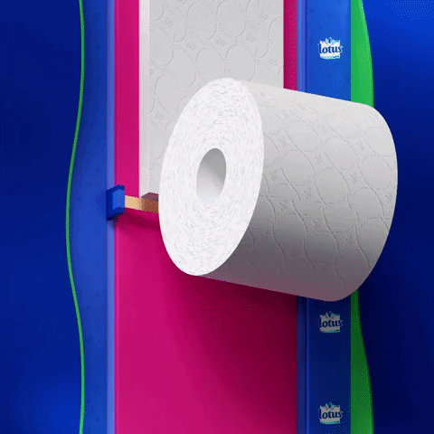 Satisfying Toilet Paper GIF by Lotus
