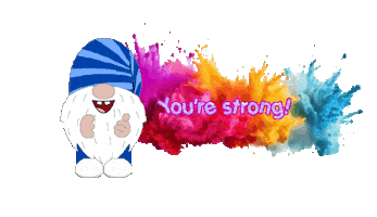Gnome Words Of Encouragement Sticker